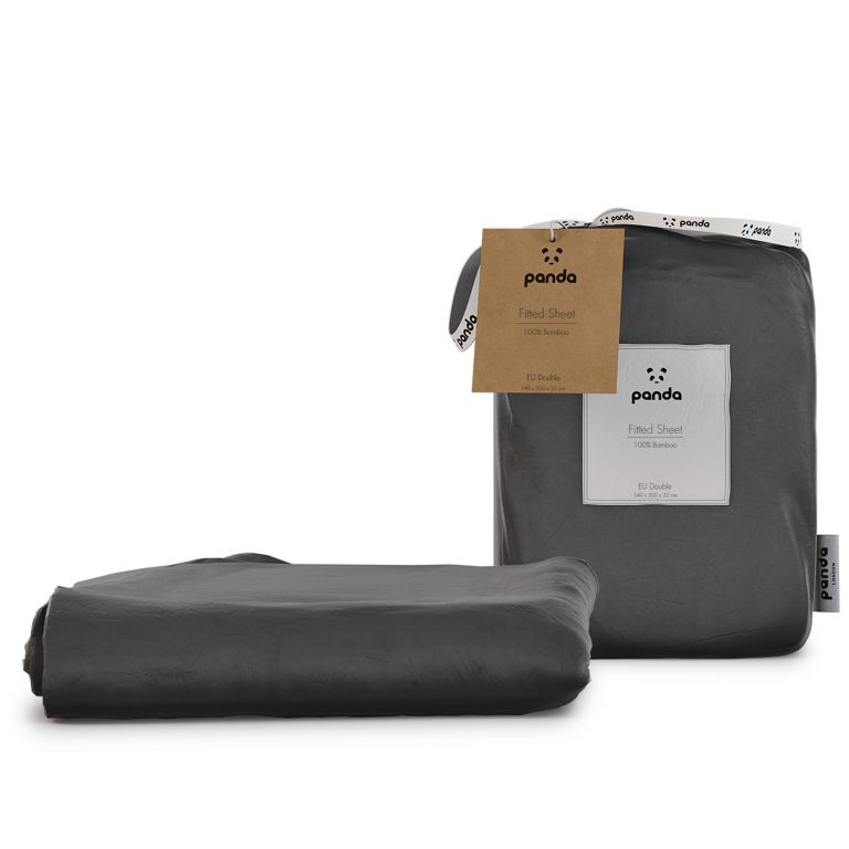100 Bamboo Bedding Fitted Sheets Urban Grey | EU Double