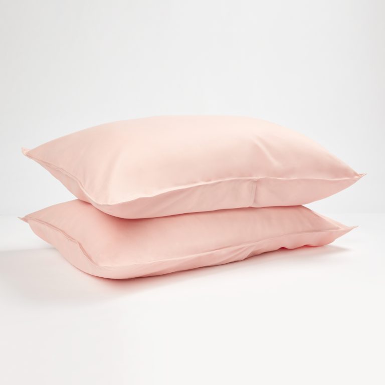 Panda London Bamboo Linen Pillowcases In Himalayan Pink