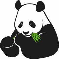 Panda Eating Bamboo Plant | Panda London Charity
